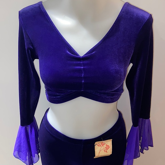 NWT 90s 3PCS Vintage Handkerchief Hem Pants Set - Picture 6 of 12